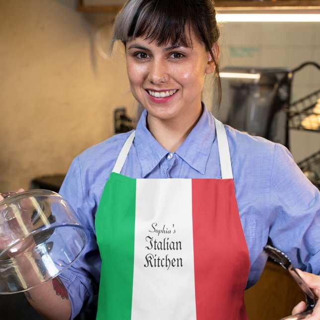 Tablier Cuisine italienne ou restaurant avec nom (Créateur téléchargé)