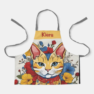 Tablier Cuisine personnalisée Fleur Apron Personnalisé Fil