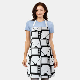 TABLIER CUISINE RÉTRO-TÉLÉVISION APRON
