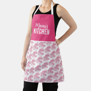 Tablier Cuisine Rhodotus Rose Pink Apron Personnalisable