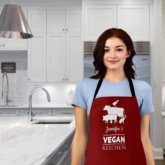 Tablier Cuisine végétale (avec votre nom) (Créateur téléchargé)