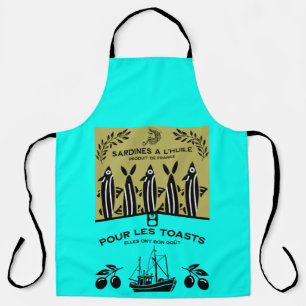 Tablier Cuisine vintage sardine française