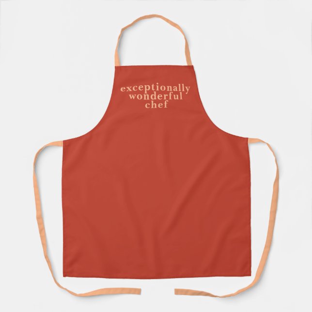 Tablier Cuisinier Exceptionnellement Merveilleux Orange Fo (Recto)