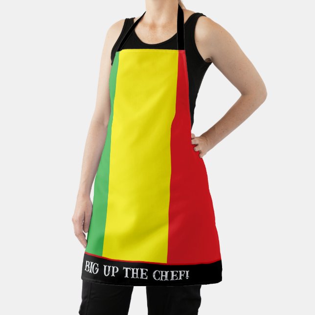 Tablier Cuisinier jamaïcain et cuisinier rayé Rasta (Insitu)