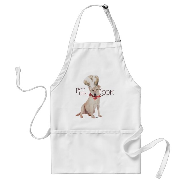 Tablier Cuisinier Labrador Retriever Jaune (Devant)
