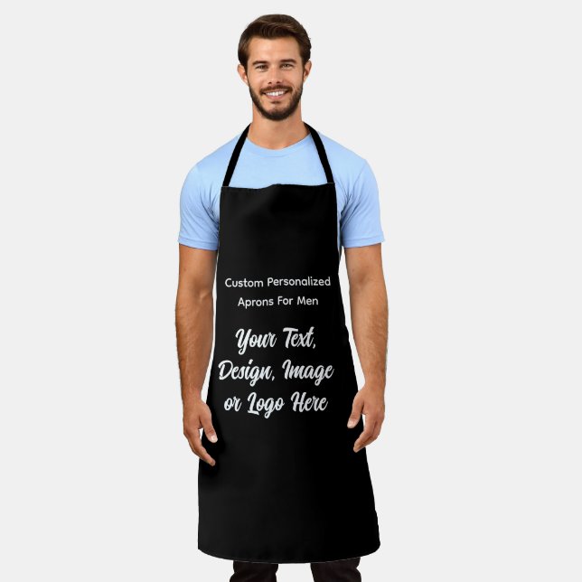 Tablier Cuisinier Personnalisé Grill BBQ Apron Pour Hommes (Porté)