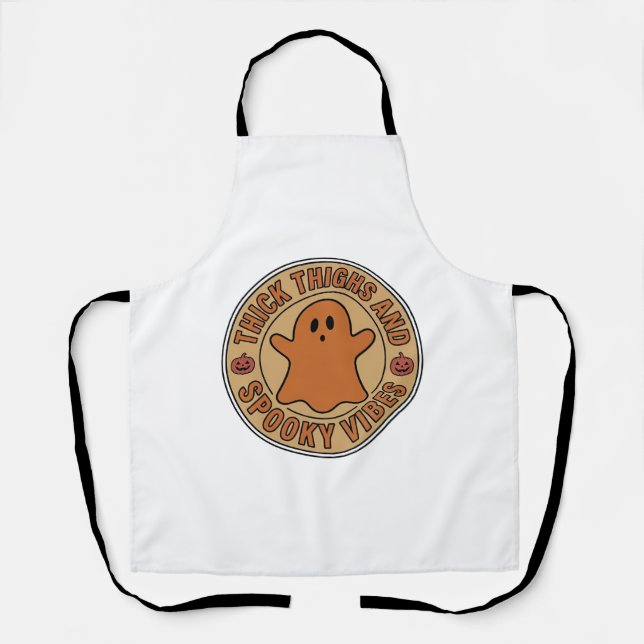 Tablier Cuisses Épaisses et Vibes Sombres Tee Ghost Hallow (Recto)
