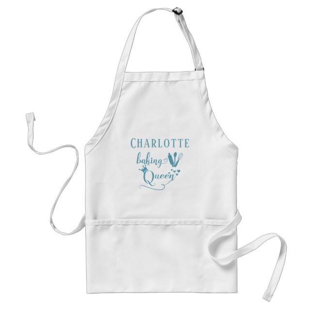 Tablier Cuisson customisée Queen Adult Apron (Devant)