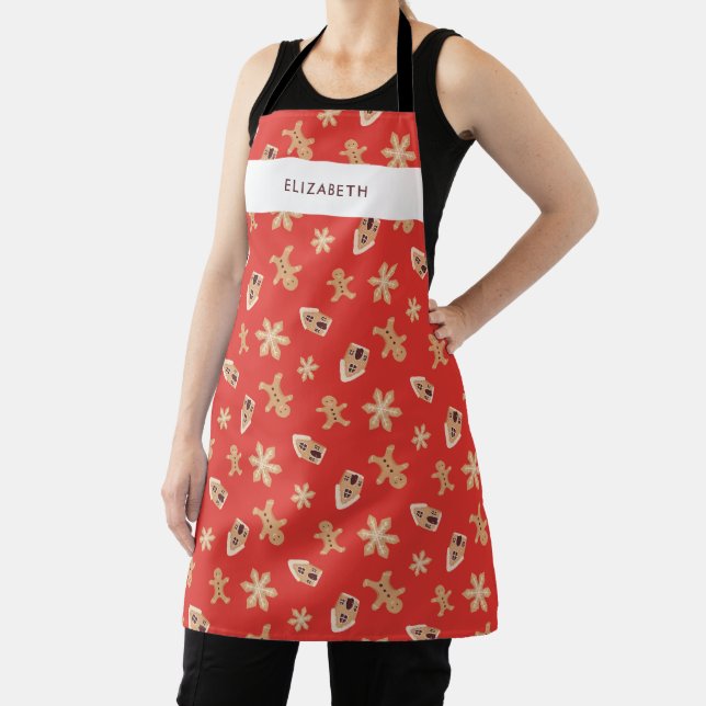 Tablier Cuisson de biscuits de Noël Coutume festive de vac (Insitu)