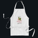 Tablier Cuisson de biscuits de Noël d'aquarelle<br><div class="desc">Ce tablier de cuisine comporte un graphique à la mode d'aquarelle des biscuits de Noël accentués avec la calligraphie de style marquée avec des lettres par main. C'est un cadeau personnalisé parfait pour cette personne qui aime faire des biscuits cuire au four de Noël.</div>