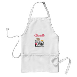 Tablier Cuisson de Noël customisée Queen Adult Apron