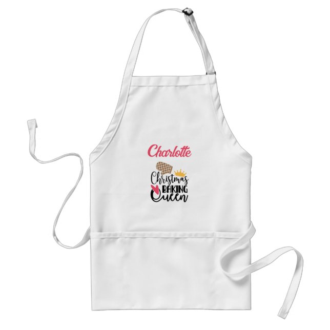 Tablier Cuisson de Noël customisée Queen Adult Apron (Devant)