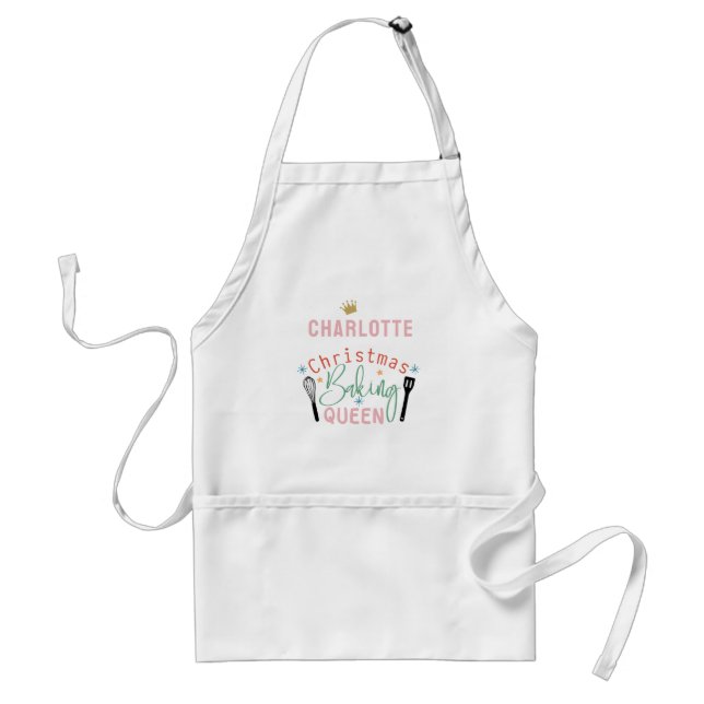 Tablier Cuisson de Noël customisée Queen Adult Apron (Devant)