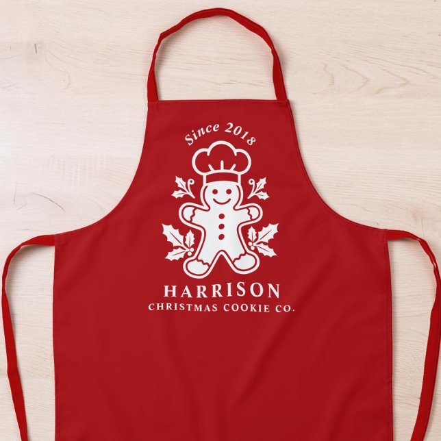 Tablier Cuisson des biscuits de Noël en famille pendant le (Christmas Cookie Family Holiday Baking Apron
)