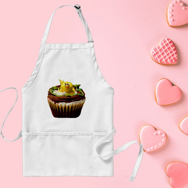 Tablier Cupcake avec décoration de canard (Cupcake with Duck Decoration Adult Apron)