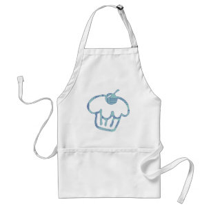 Tablier Cupcake bleu