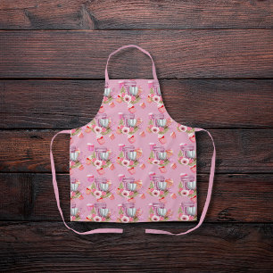 Tablier Cupcake & Mixer rose