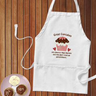 Tablier Cupcakes et Coeurs Humour Apron