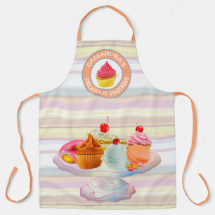 Tablier Cupcakes Pie Donut Macaron Sweet Baked Traites Log