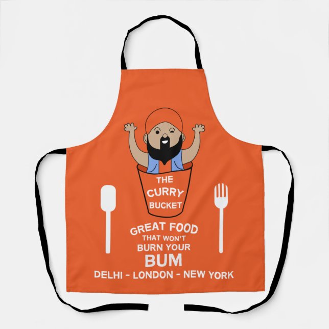 Tablier Curry Lover | Cousin indien | Corry Cook | Footies (Recto)