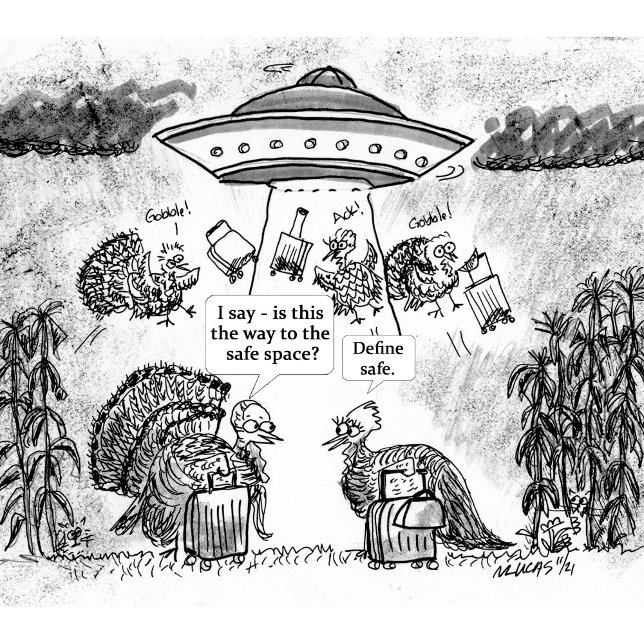 Tablier Custom apron design with a house (Published cartoon for the Charleston Mercury)