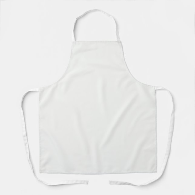 Tablier CUSTOM blanc classique (Recto)