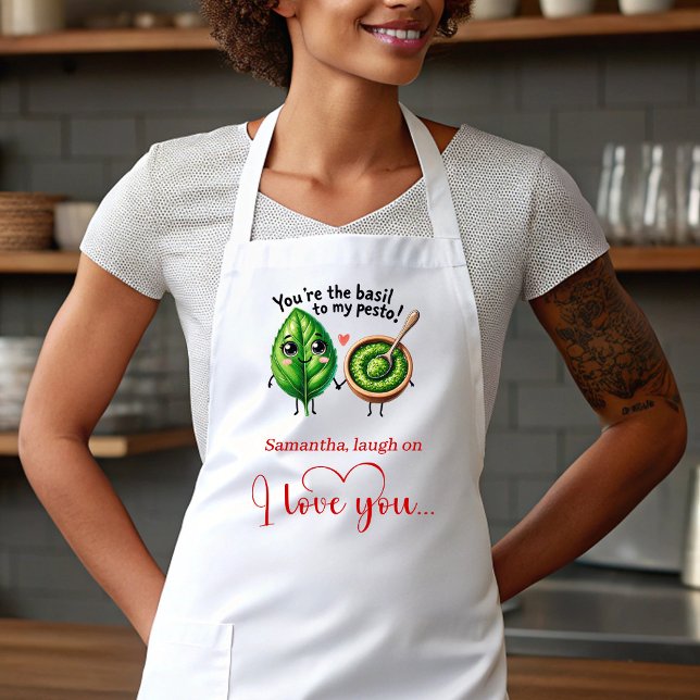 Tablier Custom Name Cartoon Food Sweet Love Gift Apron (Custom Name Cartoon Food Sweet Love Gift Apron)
