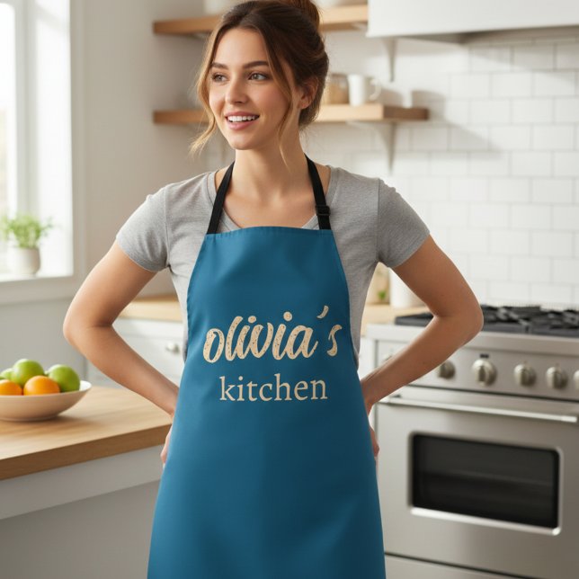 Tablier Custom Name Kitchen Apron – Personalized Cooking  (Créateur téléchargé)