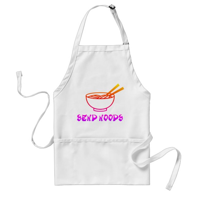 Tablier Custom Send Noods Cooking Chef Baking Pocket Apron (Devant)