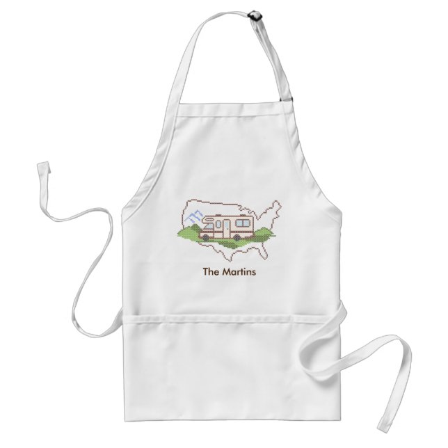 Tablier Customisez votre voyage routier USA Apron (Devant)
