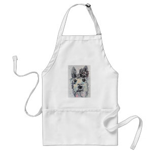 Tablier Cute Alpacca Llama Aquarelle Art Kitchen Apron