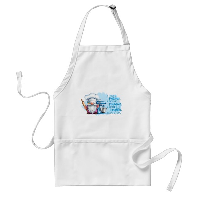 Tablier Cute Baking Gnome Apron | Funny Kitchen Gift for B (Devant)