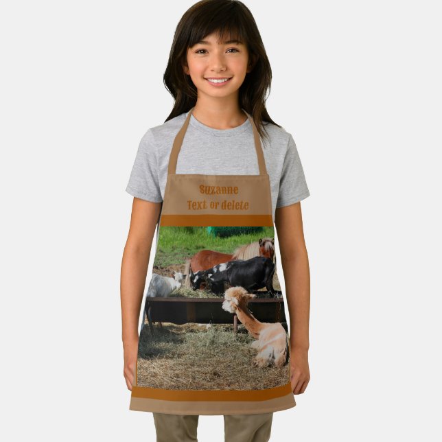 Tablier Cute Barnyard Agritourisme Petit déjeuner personna (Insitu)