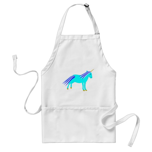 Tablier Cute Blue Baby Boy Unicorn (Devant)