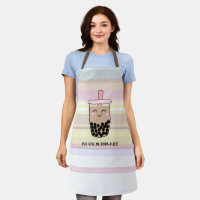 Cute Boba Milk Tea Pun Tout-En-Tout Imprimer Tabli