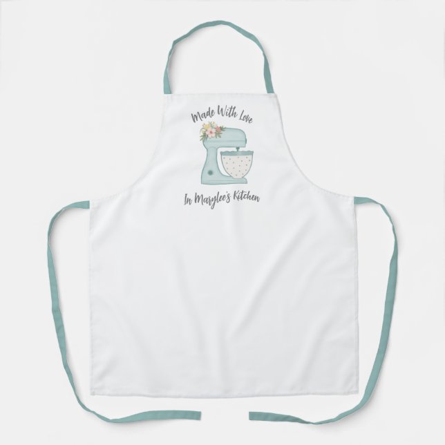 Tablier Cute Boulangerie Florale Mixer Apron (Recto)