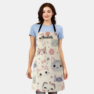 Tablier Cute Chat simple chaton Motif