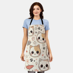 Tablier Cute Chat simple chaton Motif