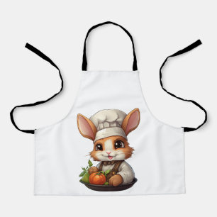 Tablier Cute Chef Lapin Aux Tomates Rouges