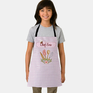 Tablier Cute Chef Personnalisé Cuisine Cuisine Rose En vic