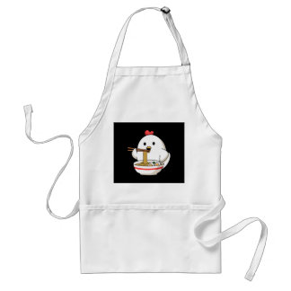 Tablier Cute Chicken Eating Ramen Noodles Kawaii Illustrat