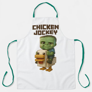 Tablier Cute Chicken Jockey Apron Minecraft Movie Inspiré