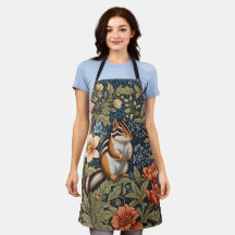 Cute Chipmunk William Morris Inspiré Floral