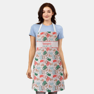 Tablier Cute Cookie Baking Crew Personnalisé