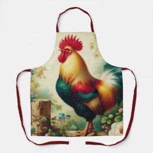 Tablier Cute coq rustique/vintage