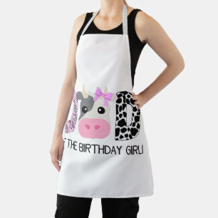 Tablier Cute Cow Lover Apron Pour La Cuisine Amoureuse