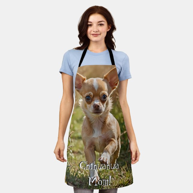 Tablier Cute Customizable Chihuahua Apron (Porté)