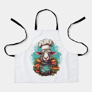 Tablier Cute Funny Sheep Chef adorable Animal Graphisme