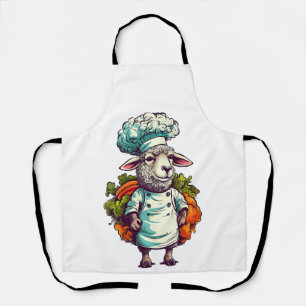 Tablier Cute Funny Sheep Chef adorable Animal Graphisme