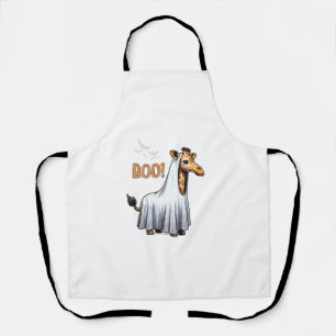 Tablier Cute Giraffe Boo Costume d'Halloween Zoo Lover